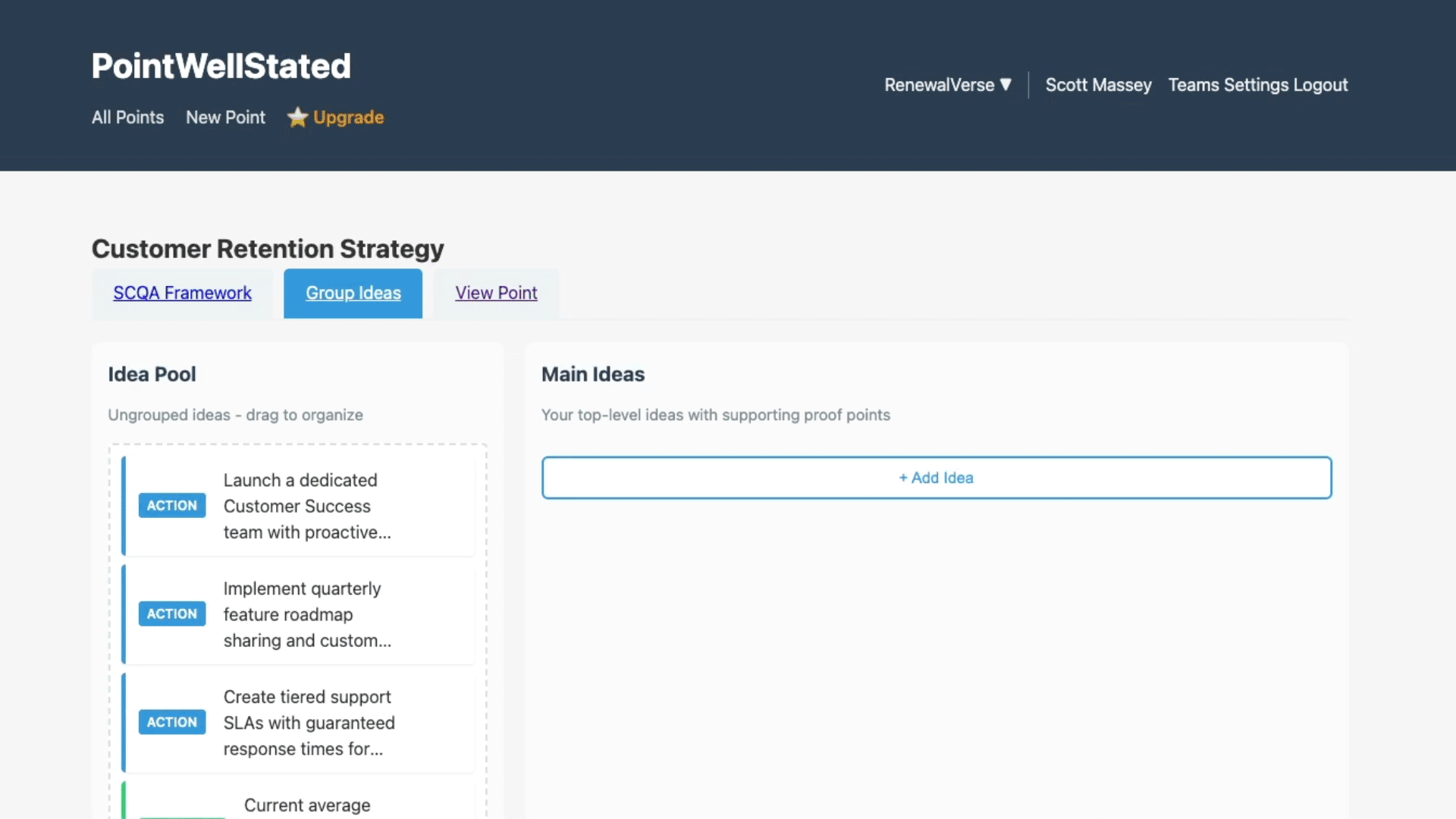 Point Well Stated Product Demo